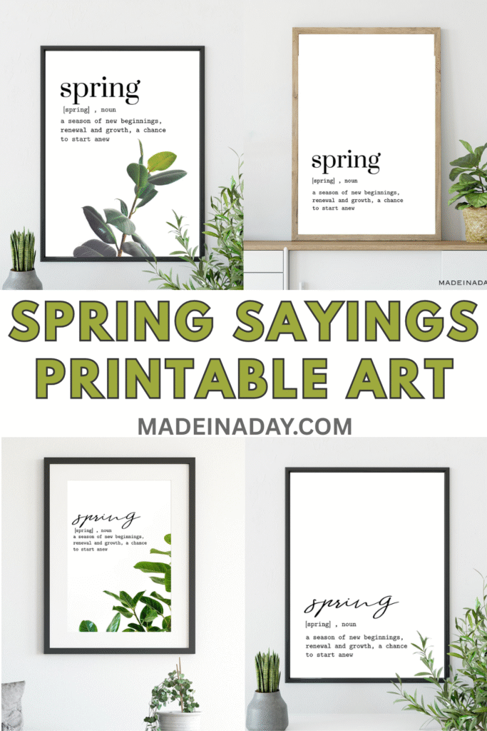 Four simple wall art printables