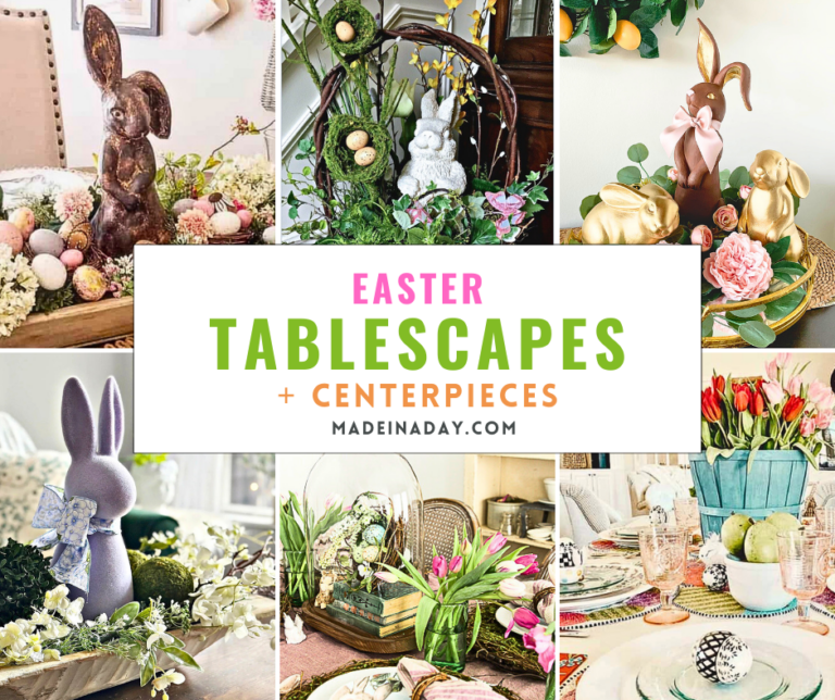 Easter Tablescapes and Centerpiece Decor