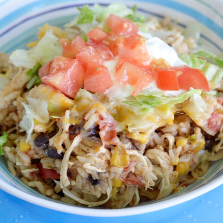 Image for Instant Pot Shredded Chicken Burrito Bowl