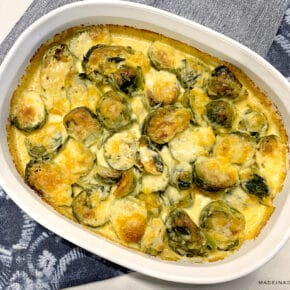 Brussels Sprouts Gratin Casserole