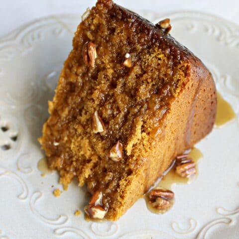 Image for Crockpot Pumpkin Cake with Maple Pecan Topping