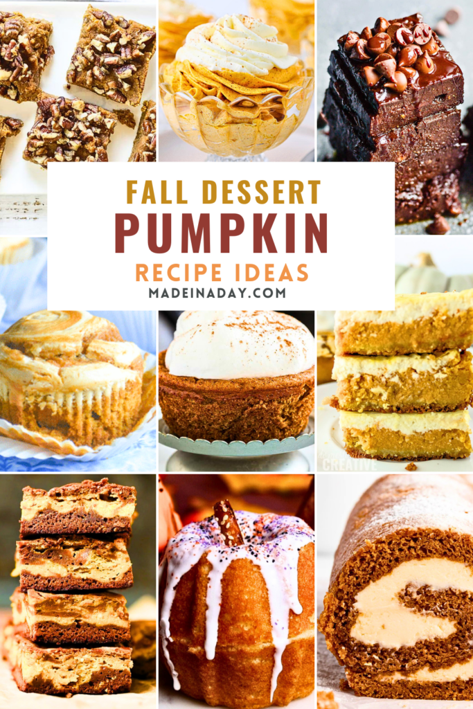Fall Dessert Pumpkin Recipe Ideas Collection