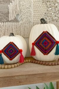 Colorful Fall Gods Eye Pumpkins