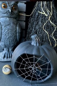Spine Tingling Spider Web Pumpkin