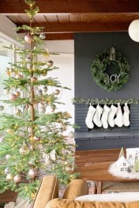 Sparkling Champagne Gold Sparse Christmas Tree