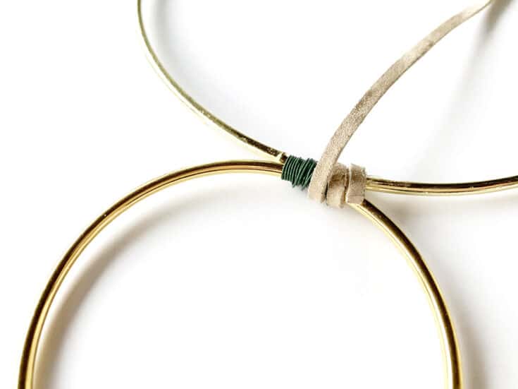 Gold Hanging Hoop Planter Chime Made In A Day