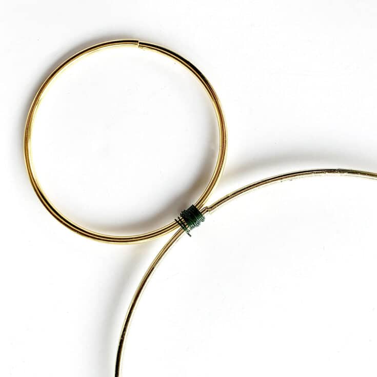 Gold Hanging Hoop Planter Chime Made In A Day