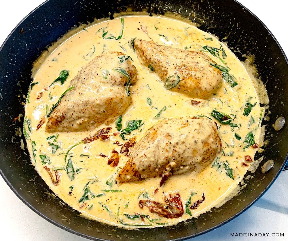 Creamy Baked Tuscan Chicken Recipe Made In A Day