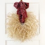 Fall Boho Raffia Wreath DIY