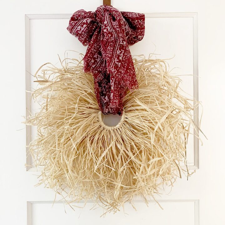Image for Fall Boho Raffia Wreath DIY