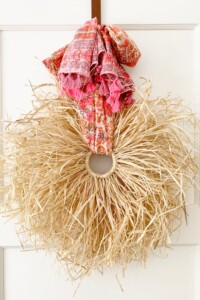 Fall Boho Raffia Wreath DIY