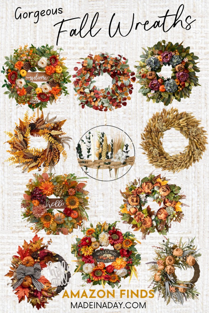 Stylish Wreaths for Fall Amazon Favs