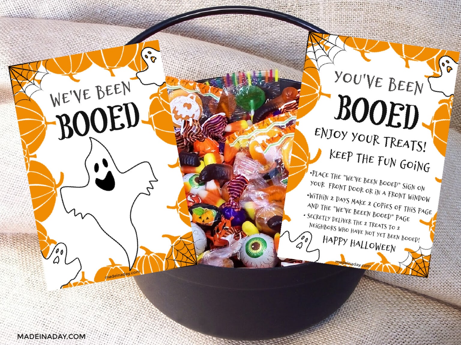 You�ve Been Booed Halloween Printable Treat Game