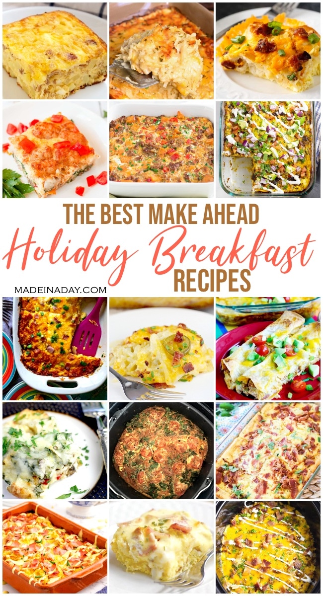 24 Holiday Breakfast Casseroles Made The Night Before | Made In A Day