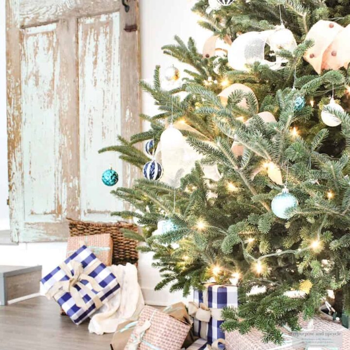 Image for A Coastal Christmas Theme with a Christmas Tree Ribbon Hack Video