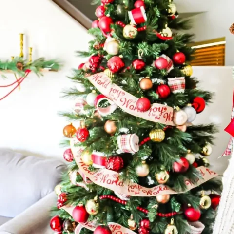 Image for Red Plaid Christmas Farmhouse Tour