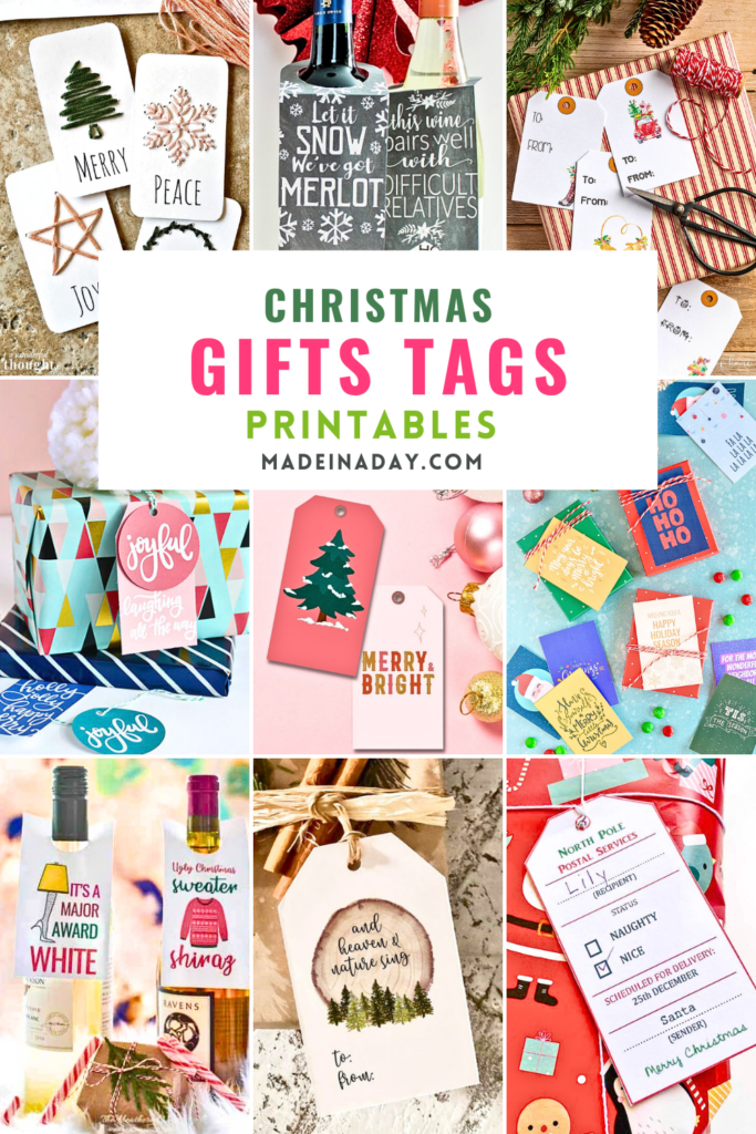 Printable Christmas Gift Tags Collection