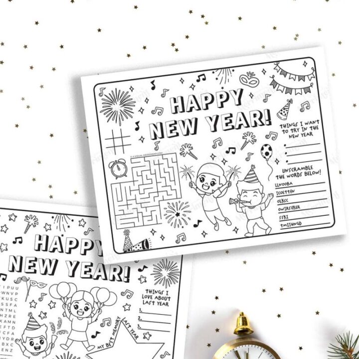 Image for Free Printable New Year’s Activities & Coloring Pages