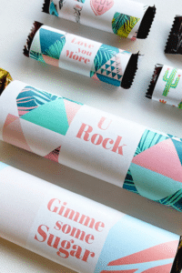 Tropical Valentine Candy Bar Wrapper Printables