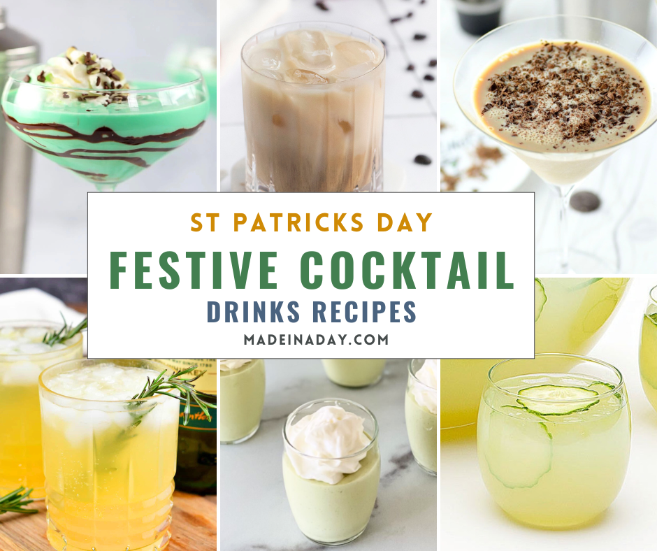 St Patrick's Day Festive Cocktail Drinks