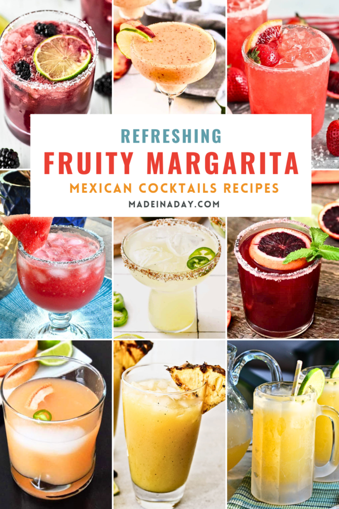 Fruity Margarita Mexican Cocktails Recipes 
