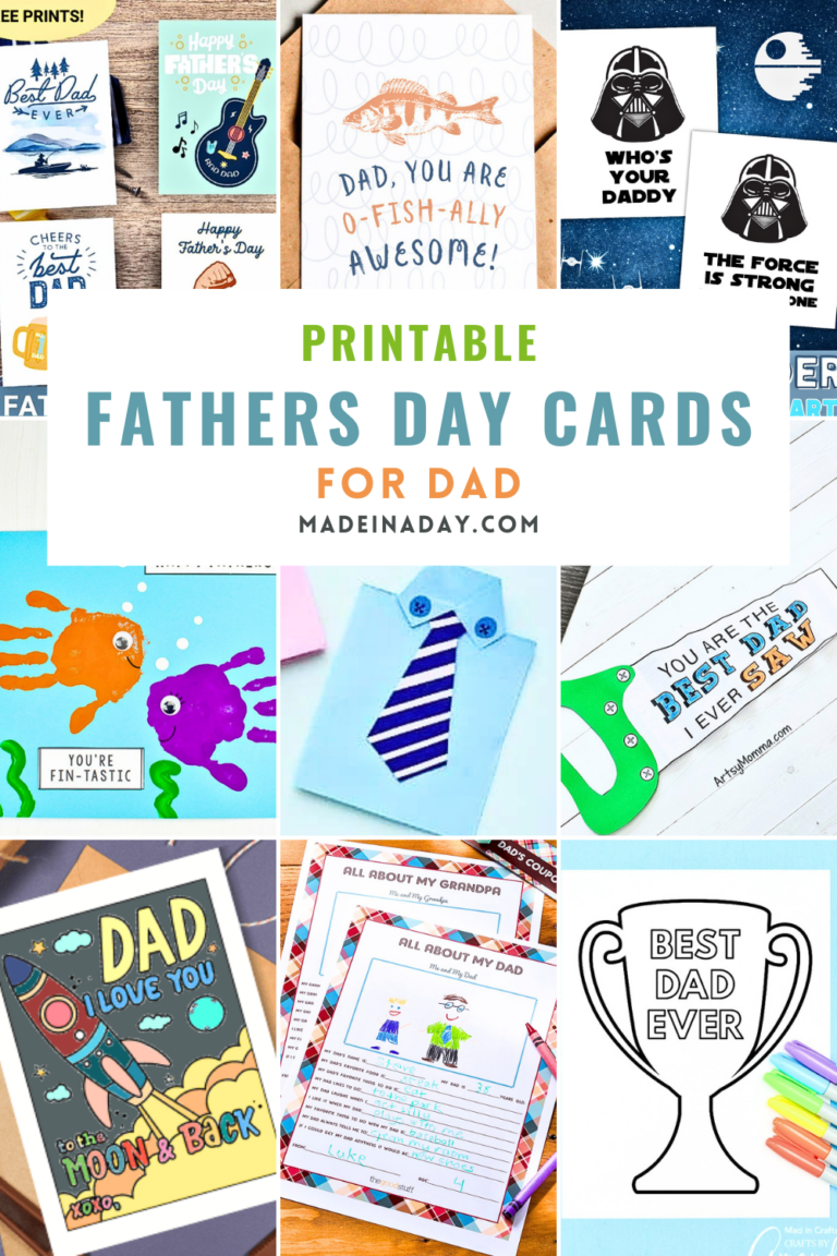 Printable Fathers Day Cards For Dad
