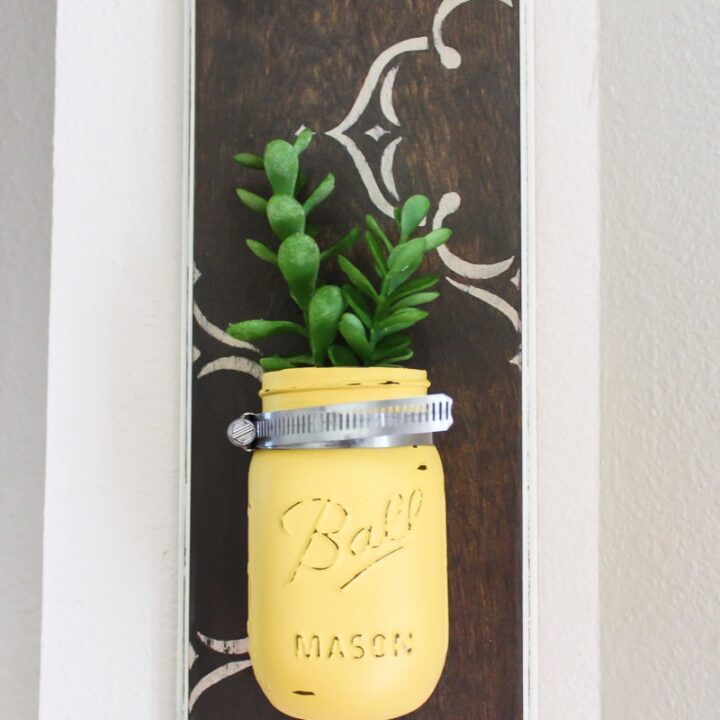 Image for DIY Mason Jar Wall Vases - Thrift Store Upcycle