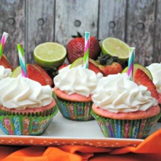 Image for Strawberry Margarita Cupcake with Liquor Recipe