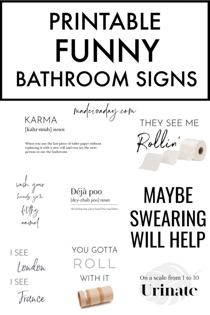 Printable Pdf Free Printable Bathroom Signs