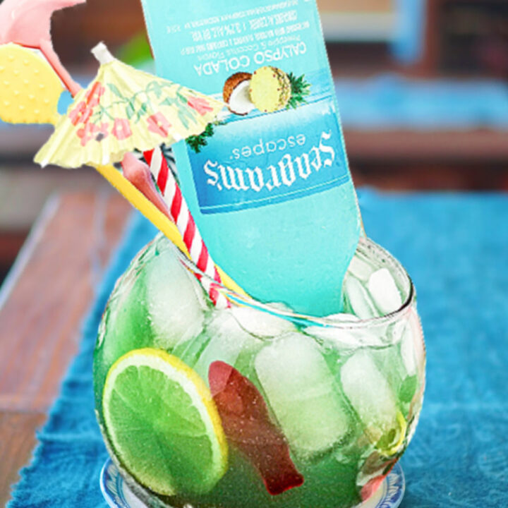 Refreshing Seagrams Calypso Colada Fishbowl Cocktail 7 Seagrams Blue Calypso Fishbowl Cocktail Recipe