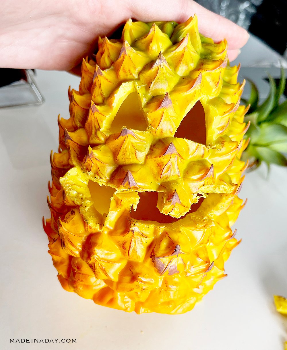 How To Make A Plastic Pineapple Jack O Lantern Made In A Day