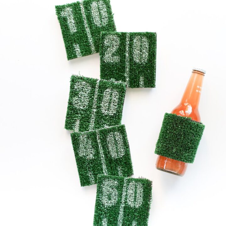 Image for DIY Super Bowl Football Field AstroTurf Coasters