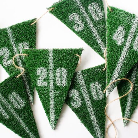 Image for DIY Football Yard Line Party Garland