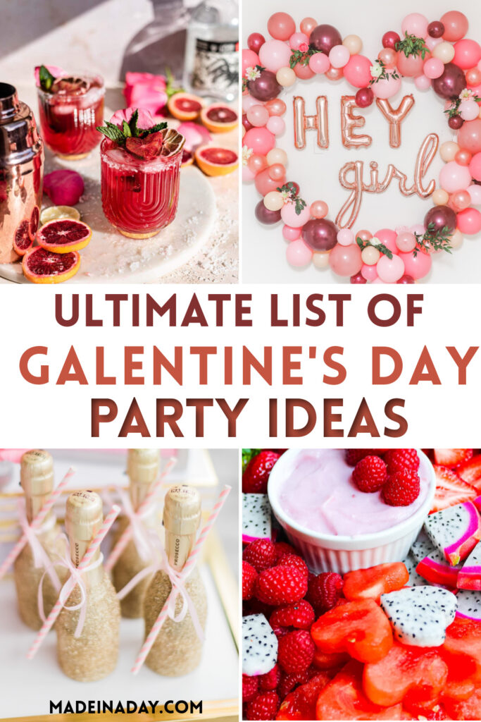 Simple Galentine's Day Cocktails and Party Ideas