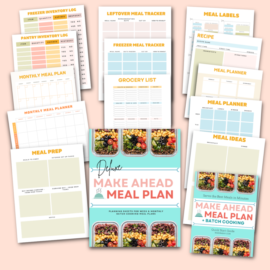 Deluxe Meal Planner Pink