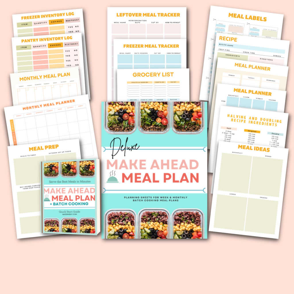 Deluxe Meal Planner Pink Sales 1