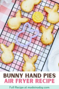 Bunny Air Fryer Lemon Hand Pies Recipe