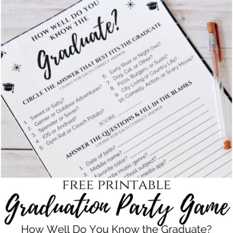 Image for Graduation Game - How Well Do You Know the Graduate?