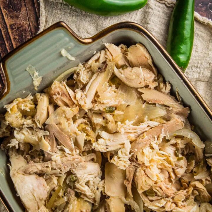 Image for Jalapeno Slow Cooker Pulled Chicken {Whole Chicken}