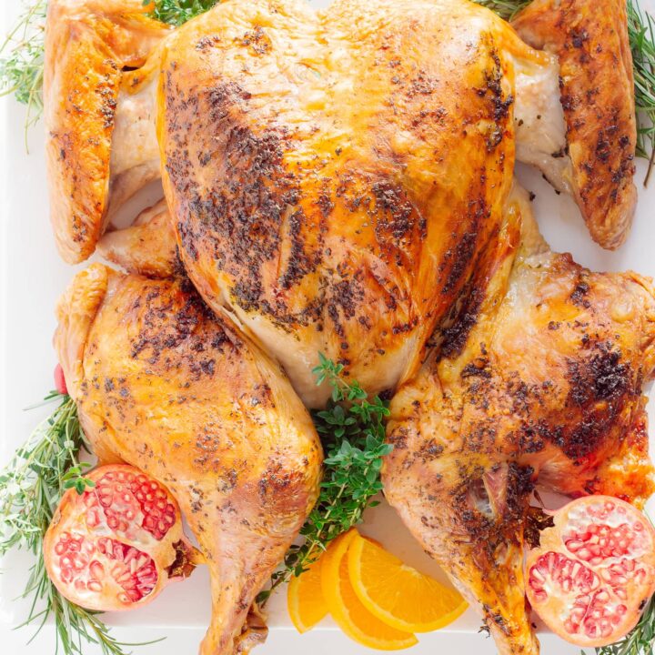Image for Dry Brine Spatchcock Turkey With Herb Butter