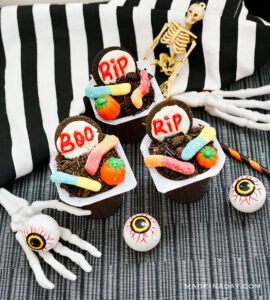 Halloween Pudding Graveyard Dirt Cups