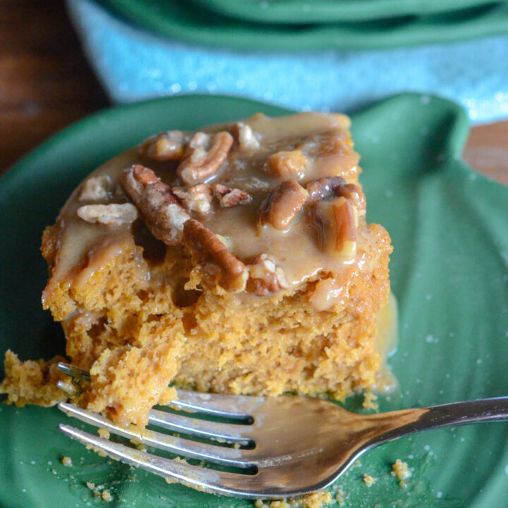 Image for Pumpkin Spice Poke Cake with Pumpkin Glaze – The Gifted Gabber