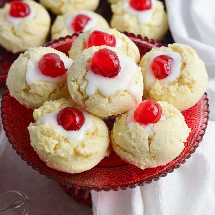 Image for BEST Cheesecake Cookies Recipe with a Sweet Cherry Topping!