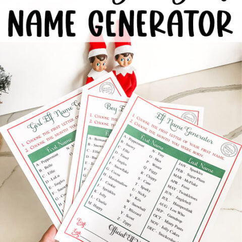 Image for Christmas Elf Name Generator Printable – Free Elf on the Shelf Printable