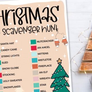 Image for Christmas Scavenger Hunt Printable Checklist & Ideas