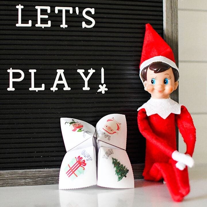 Image for Christmas Fortune Teller Printable - Elf On The Shelf Idea