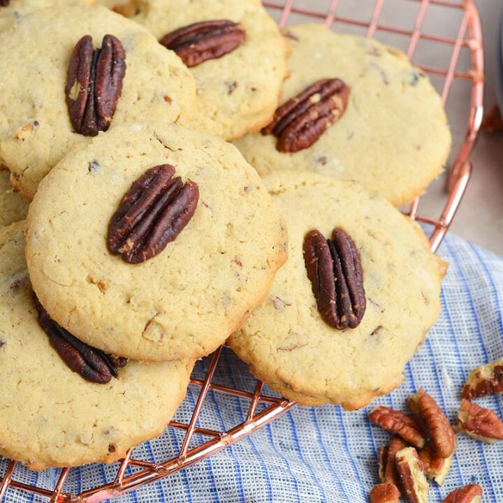 Image for BEST Pecan Cookies Recipe! Less than 10 Ingredients & 30 Minutes!