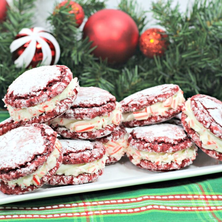 Image for Red Velvet Stuffed Cookies With Peppermint Crunch | Christmas
