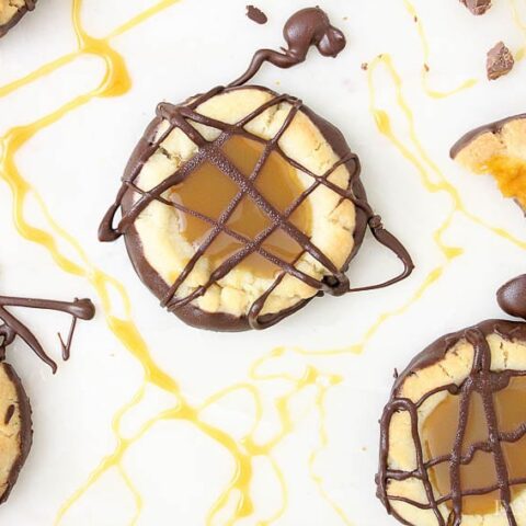 Image for Twix Cookies - A Buttery Cookie Recipe with Caramel & Chocolate Drizzle