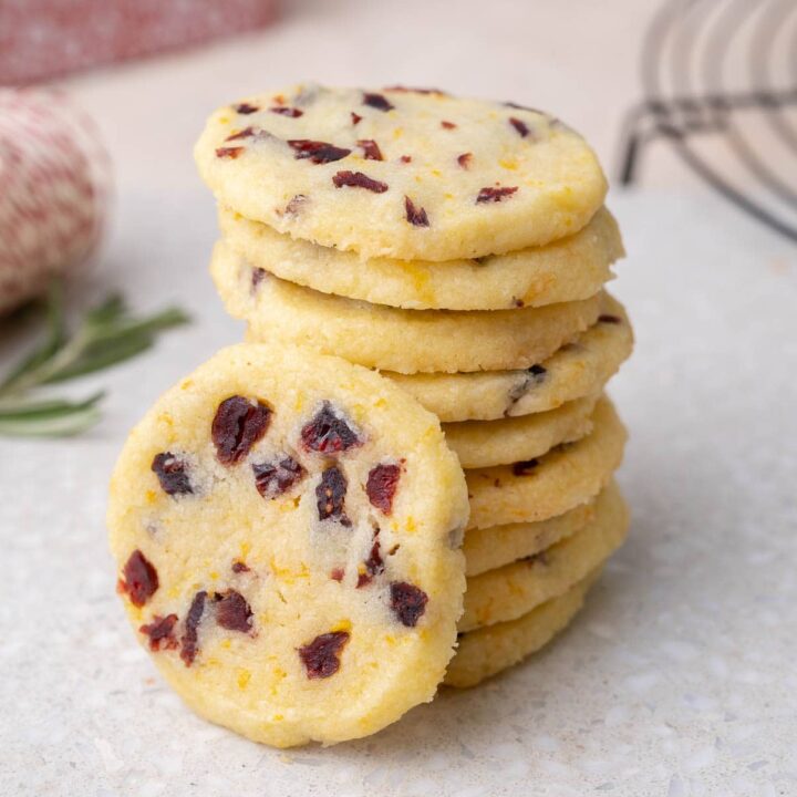 Image for Cranberry Shortbread Cookies (easy slice and bake cookies) + video